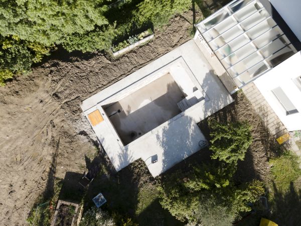 Pool Area Grading in Bryan