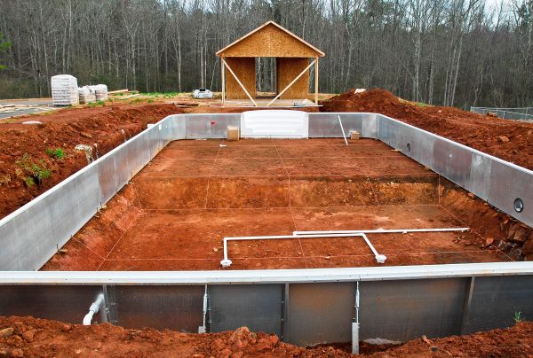Pool Site Grading in Bryan