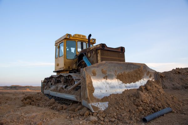 Bulldozer Land Grading in Bryan