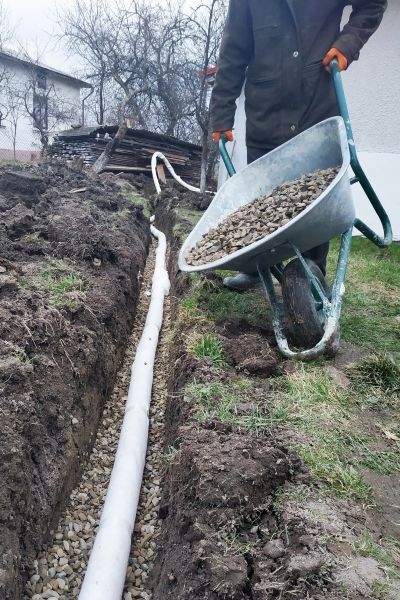 Drain Trenching in Bryan