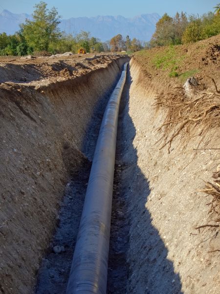Gas Pipe Trenching in Bryan
